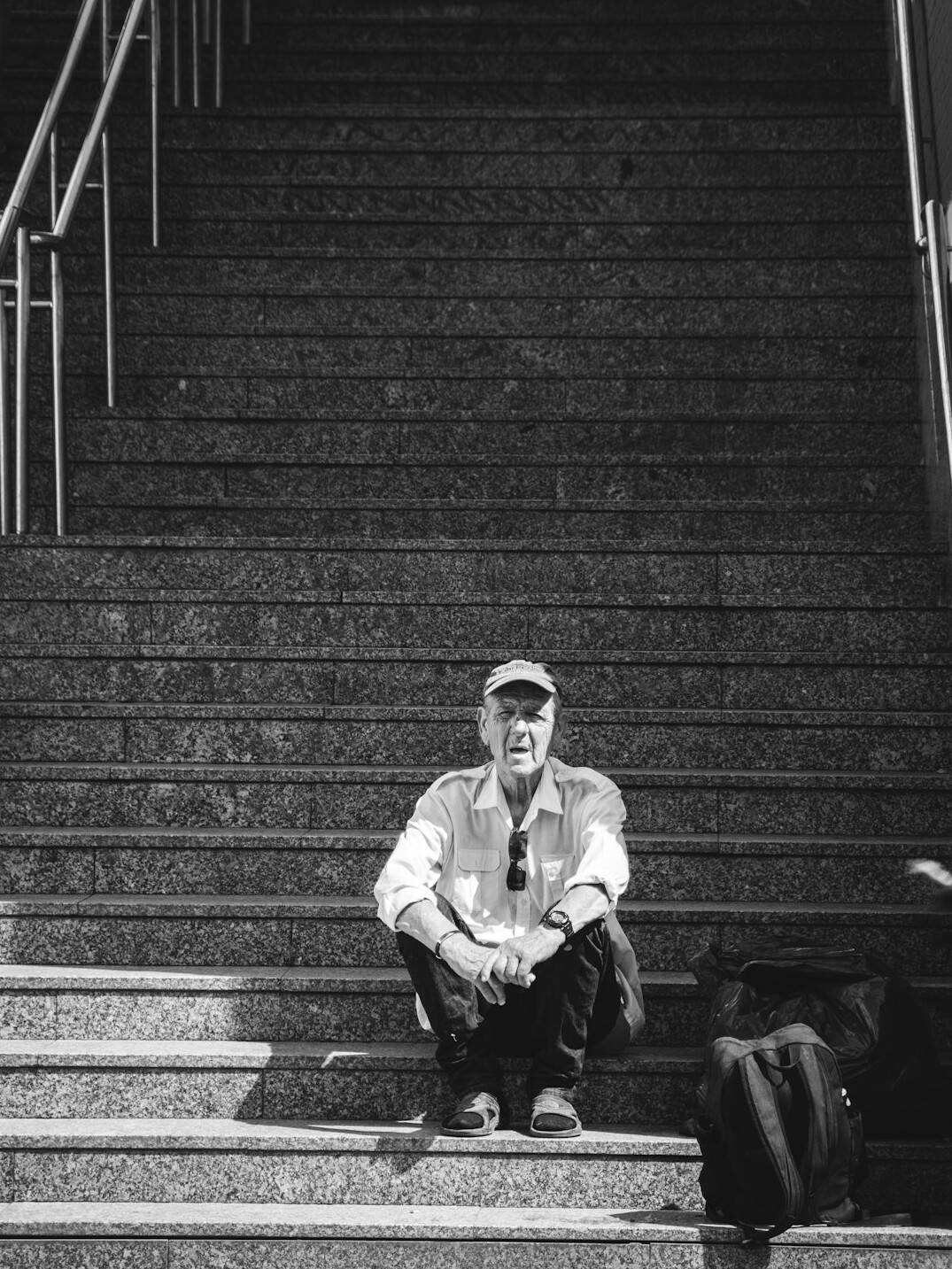 Portrait of a Polish male writer and interviewer